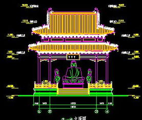 萬佛亭古建筑施工圖紙免費(fèi)下載 園林古建