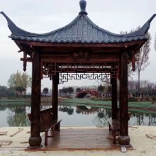 【仿古涼亭防腐木亭子古建四角涼亭定做木結構景觀工程圖片】仿古涼亭防腐木亭子古建四角涼亭定做木結構景觀工程