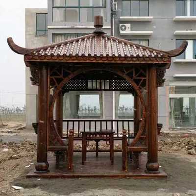 六角涼亭 織彩園林工程中的古建藝術(shù)典范